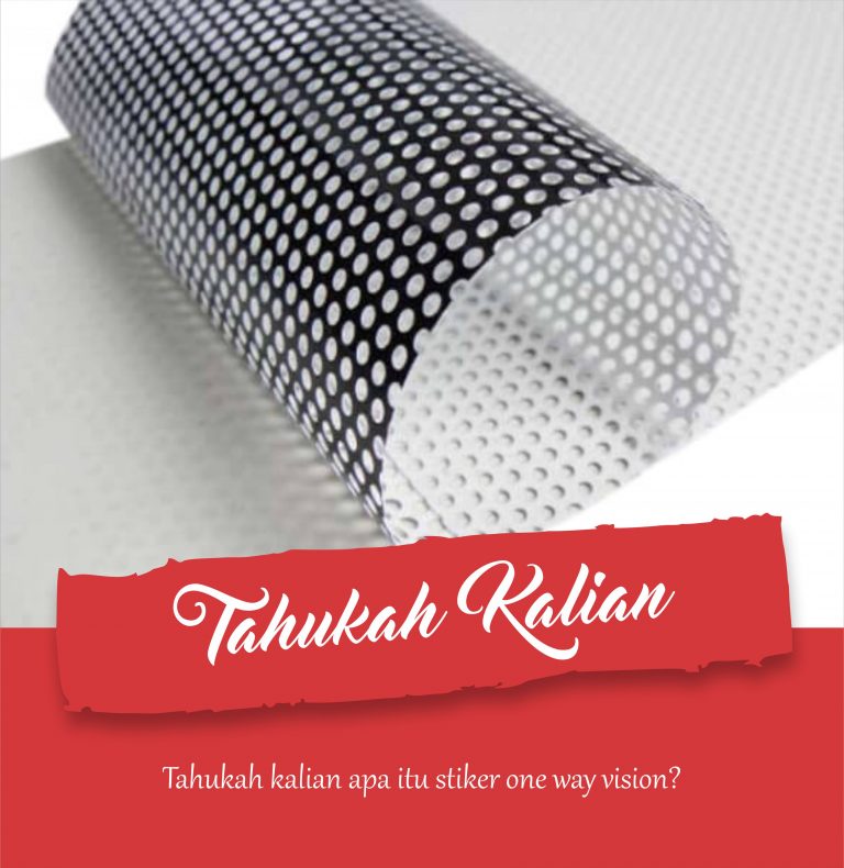 Apa Itu Stiker One Way Vision