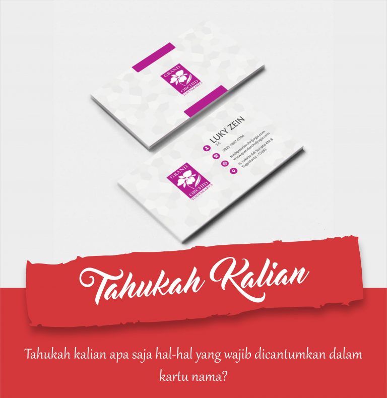 Hal – Hal Yang Wajib Dicantumkan Dalam Kartu Nama
