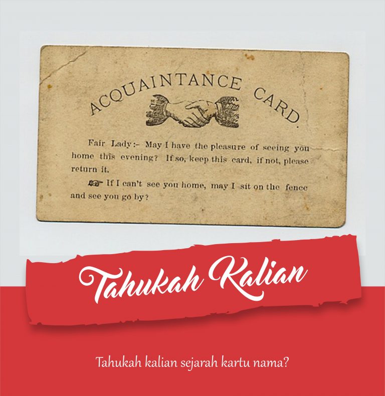 Sejarah Kartu Nama
