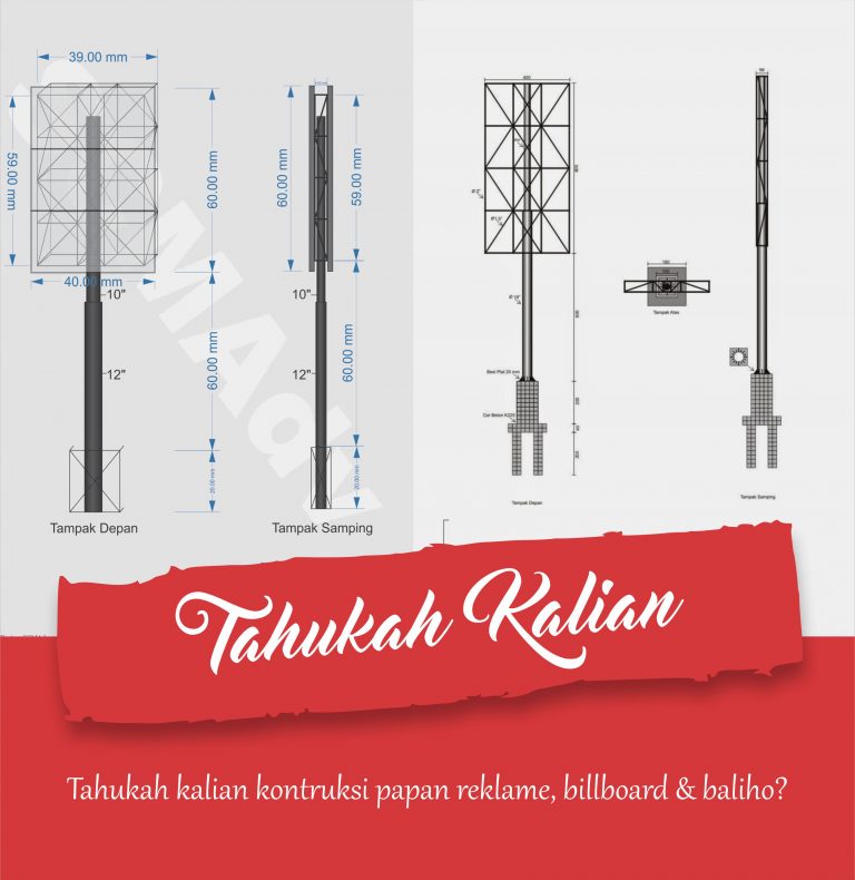 Kontruksi Papan Reklame, Billboard & Baliho