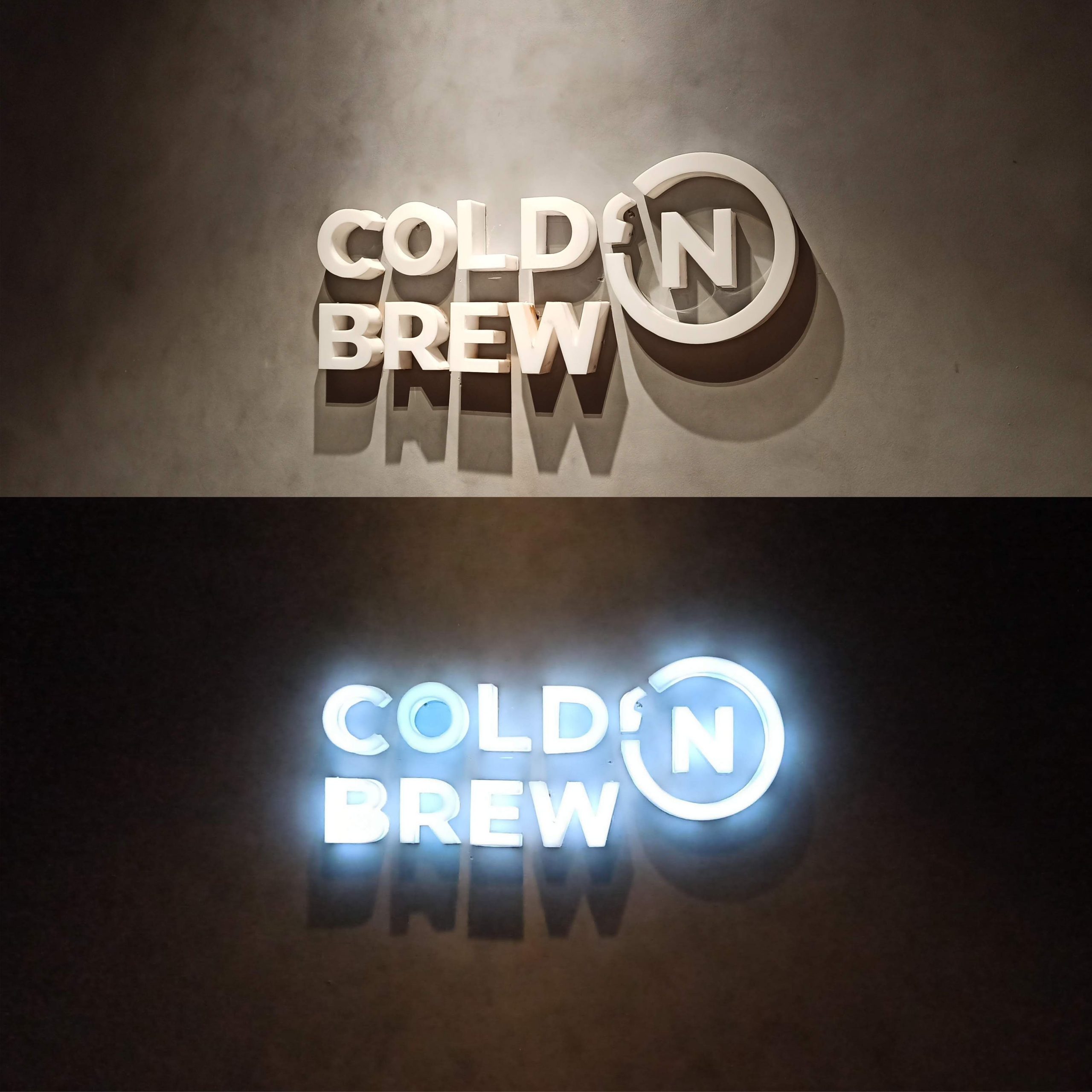 Huruf timbul Cold n Brew Klaten