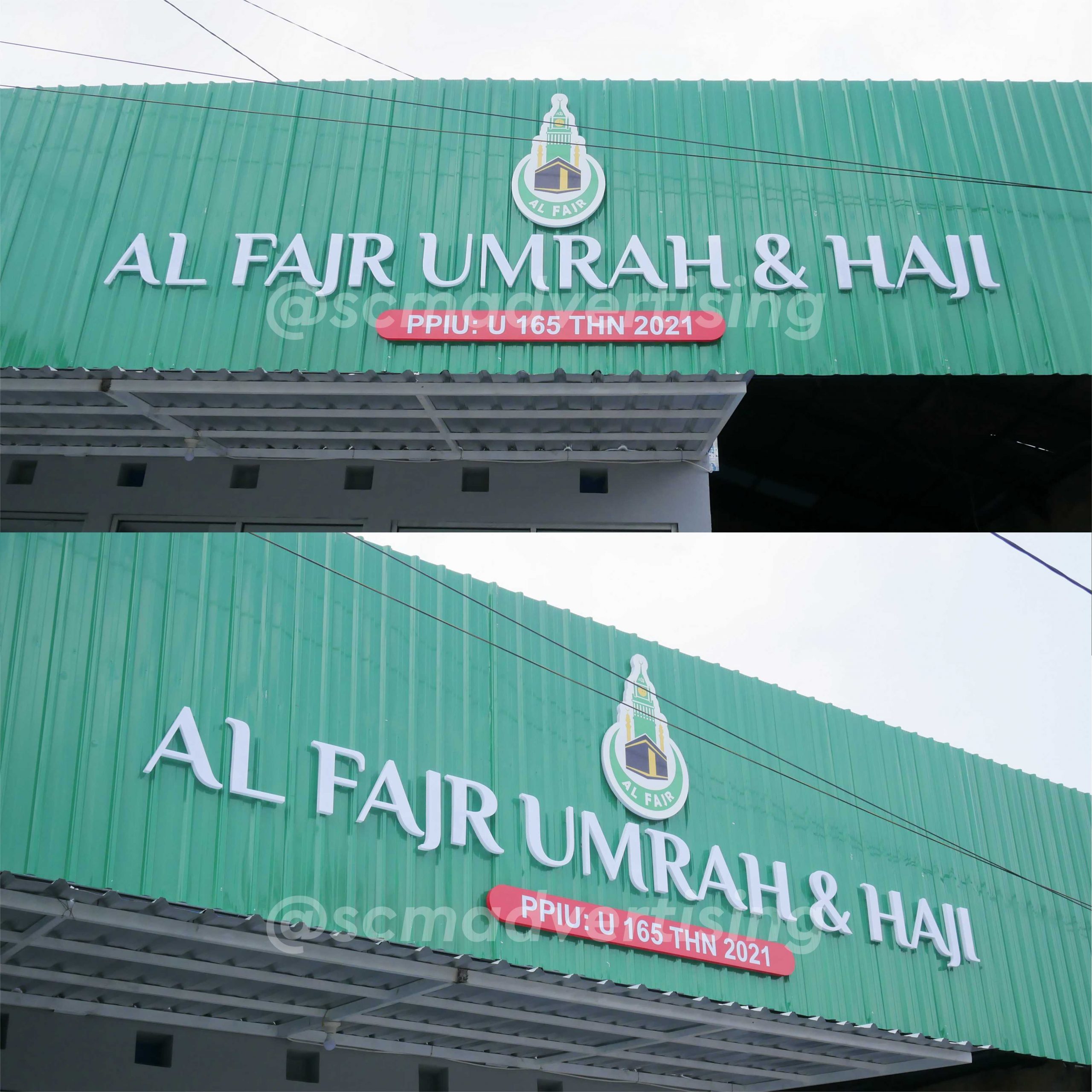 Produksi dan Pemasangan huruf Timbul Akrilik Al Fajr Yogyakarta