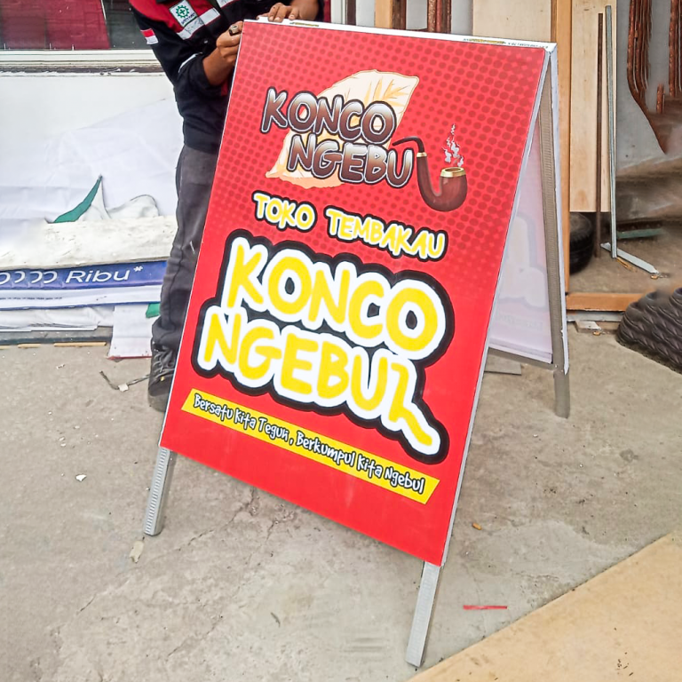 Bikin Papan Nama Segitiga Murah