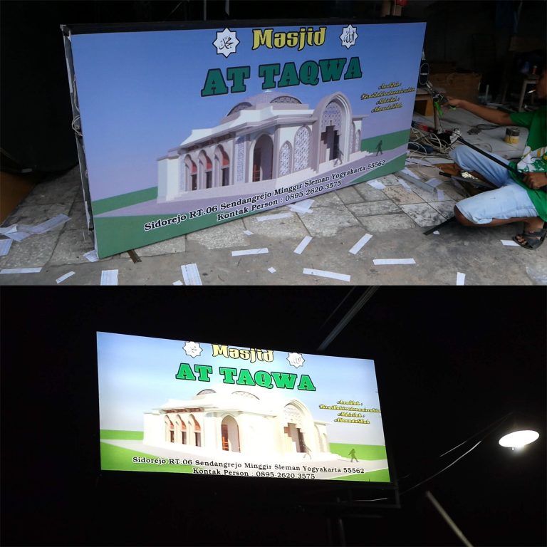 Jasa Produksi Neon Box Murah Jogja