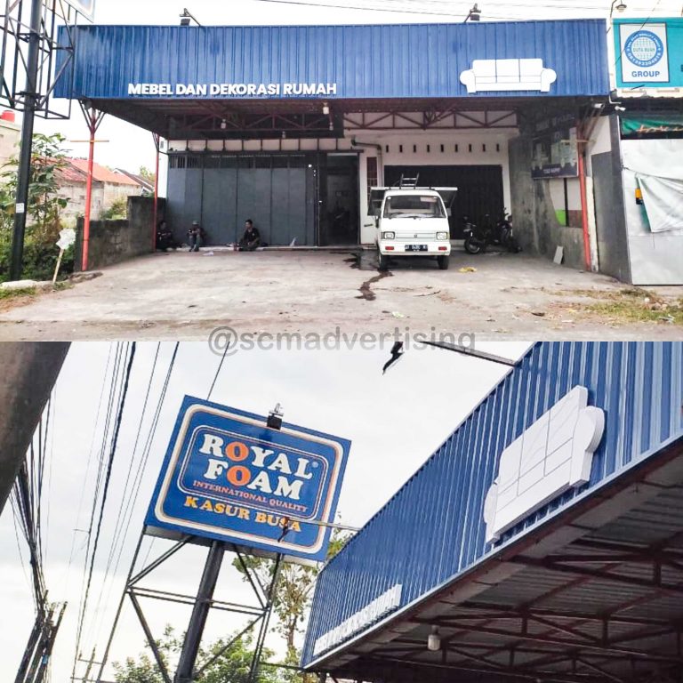 Papan Nama Galvalum Letter Timbul Akrilik