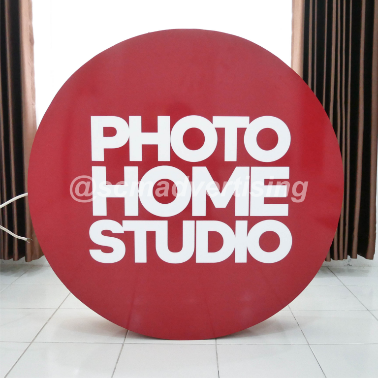 Neonbox Akrilik Bulat Jogja Photo Home Studio
