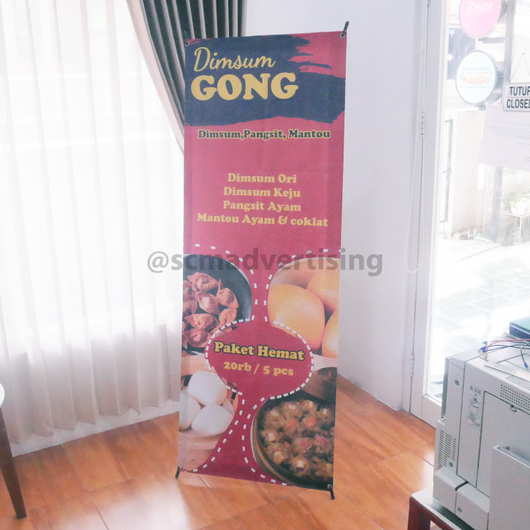 X-Banner Jogja Dimsum Gong