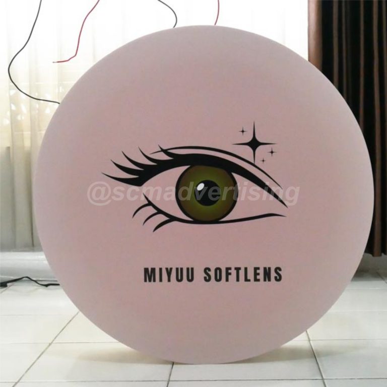 Neonbox Akrilik Bulat Miyuu Softlens Jogja