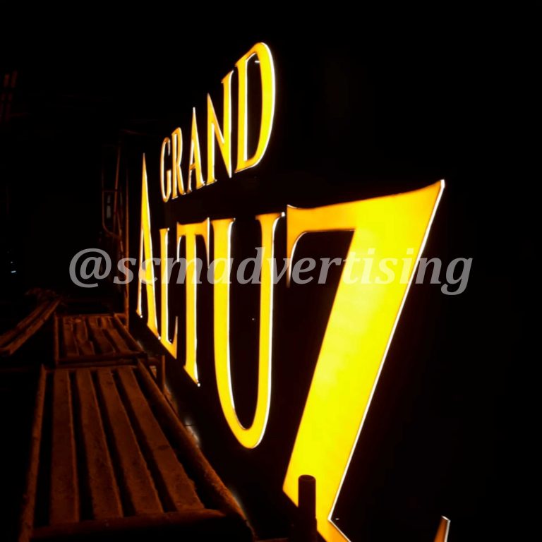 Hasil Pemasangan Letter Timbul Grand Altuz Jogja