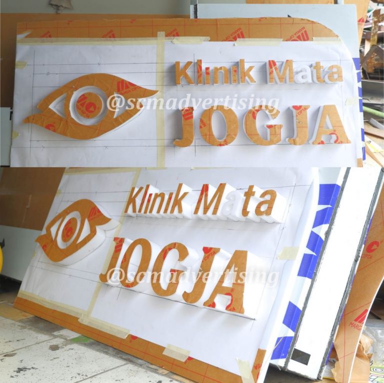 Letter Timbul Akrilik Klinik Mata Jogja