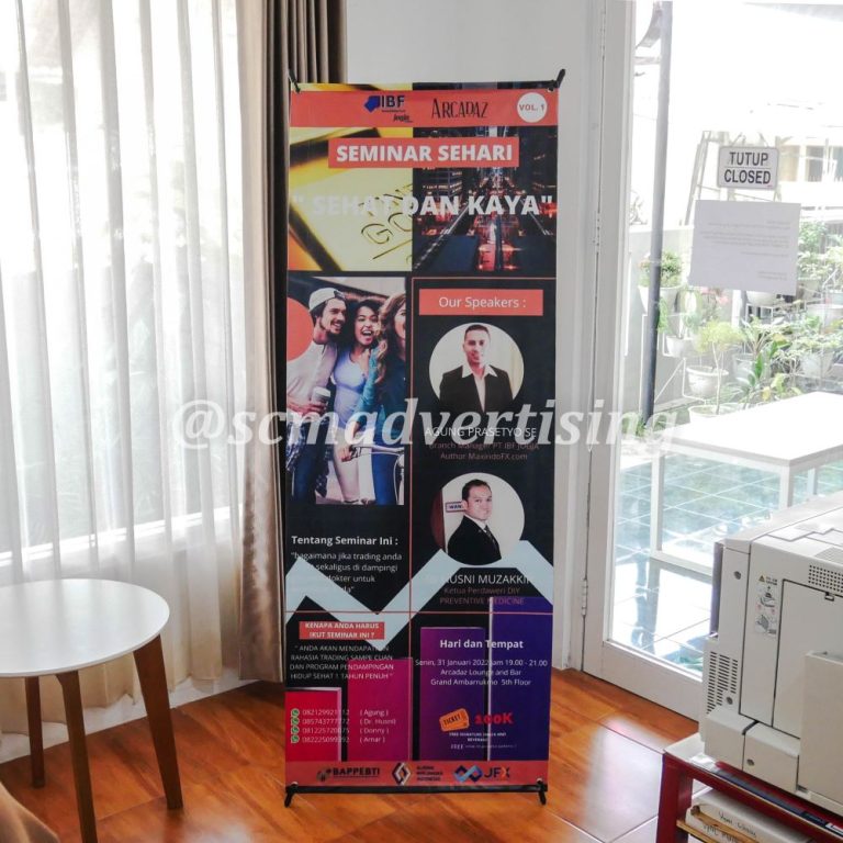 X-Banner Jogja Murah SCM Advertising