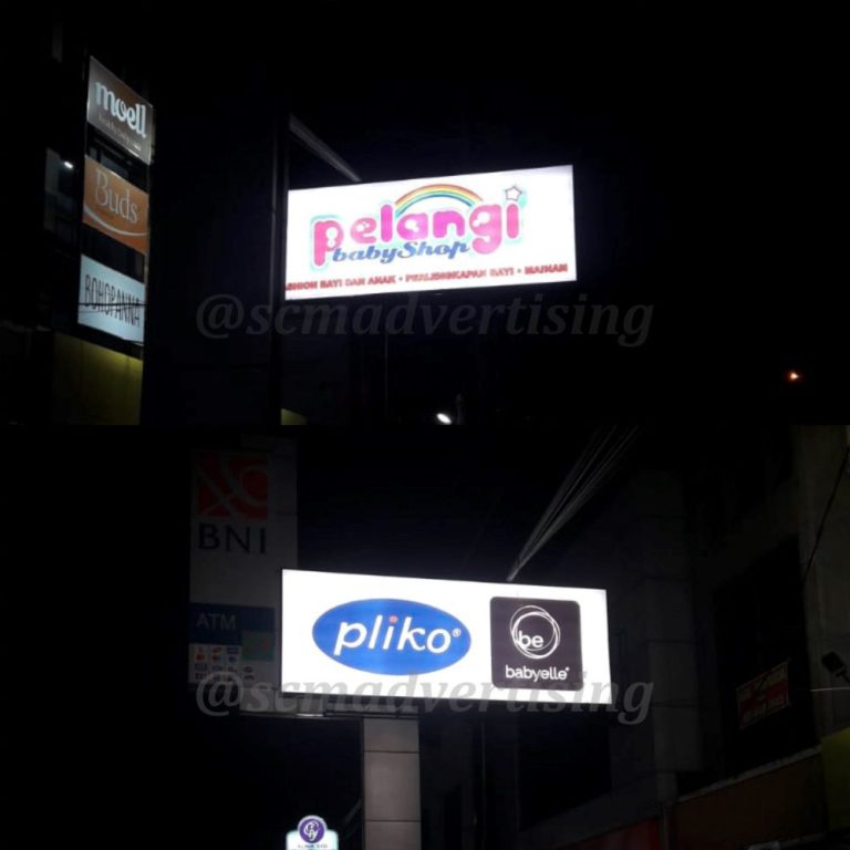 Neon Box Dua Sisi Pelangi Baby Shop Magelang