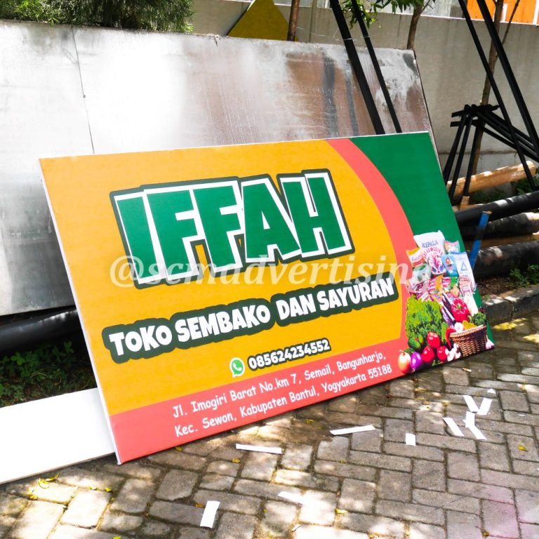 Papan Nama Toko Custom Jogja