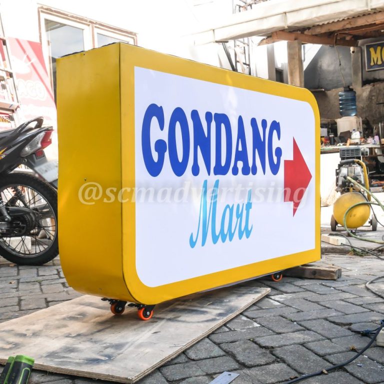 Neonbox Backlite Dua Sisi Plus Roda