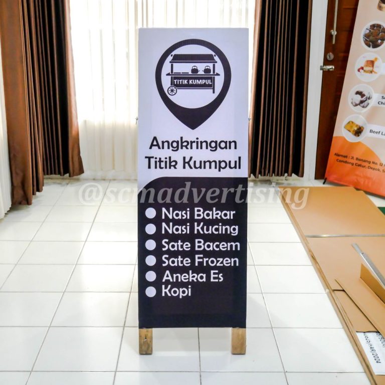 Papan Nama Segitiga Kayu Jogja Murah