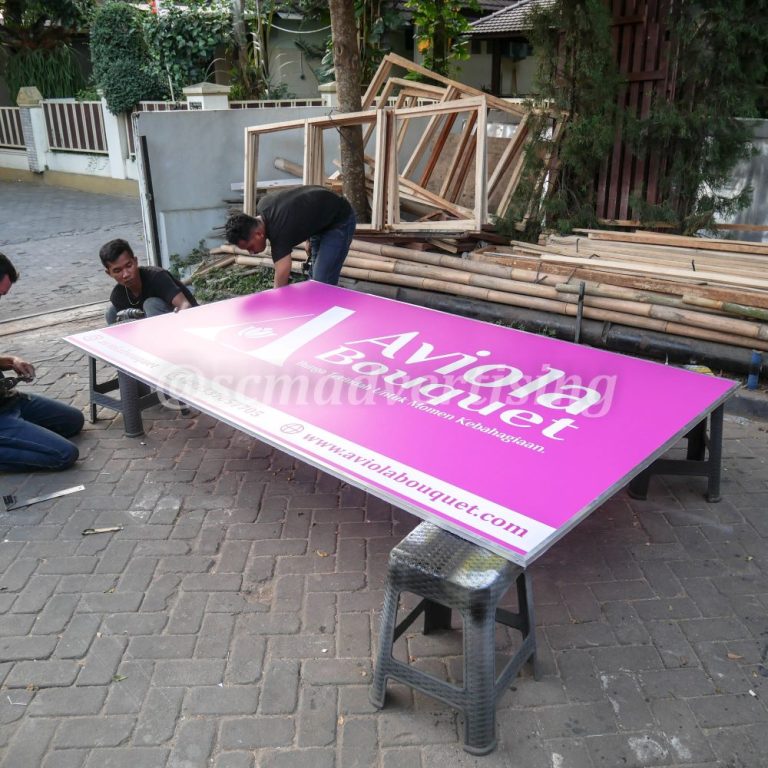Papan Nama Jogja Custom Aviola Bouquet