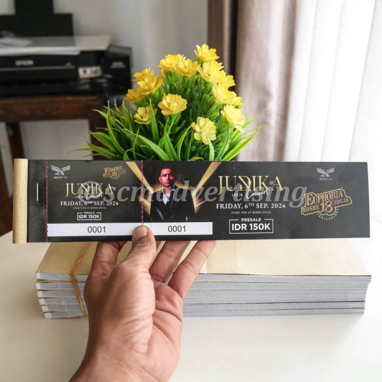 Cetak Tiket Jogja Murah Untuk Event