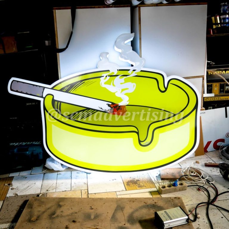 Neonbox Jogja Akrilik plus ACP Sticker Printing UV