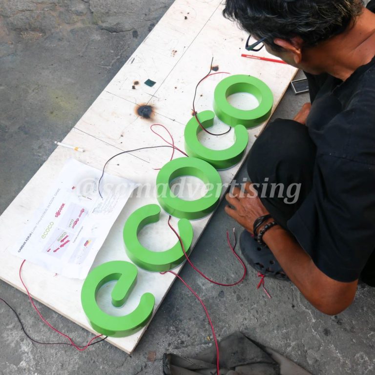 Letter Timbul Akrilik Jogja Murah Visual Sticker Cutting