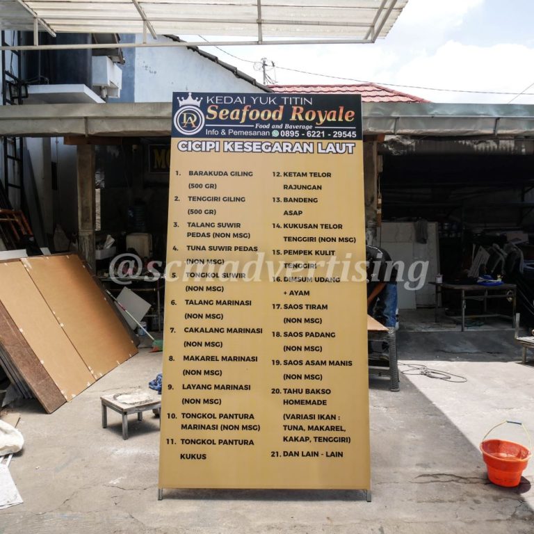 Papan Nama Segitiga Jogja Ukuran Jumbo