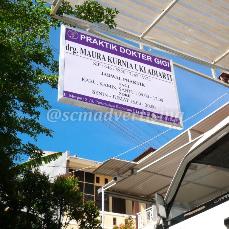 Papan Nama Plat Jogja Murah Dua Sisi
