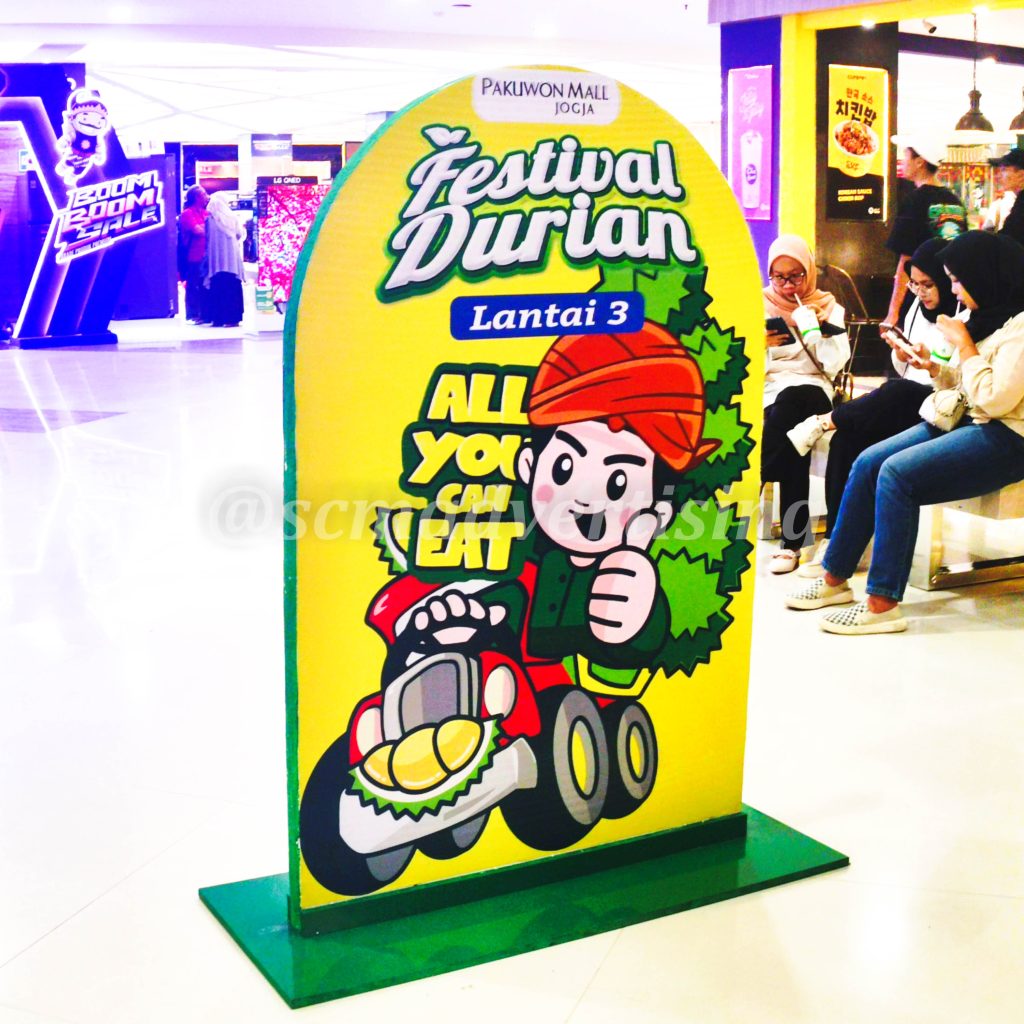 Totem indoor styrofoam Festival Durian Jogja