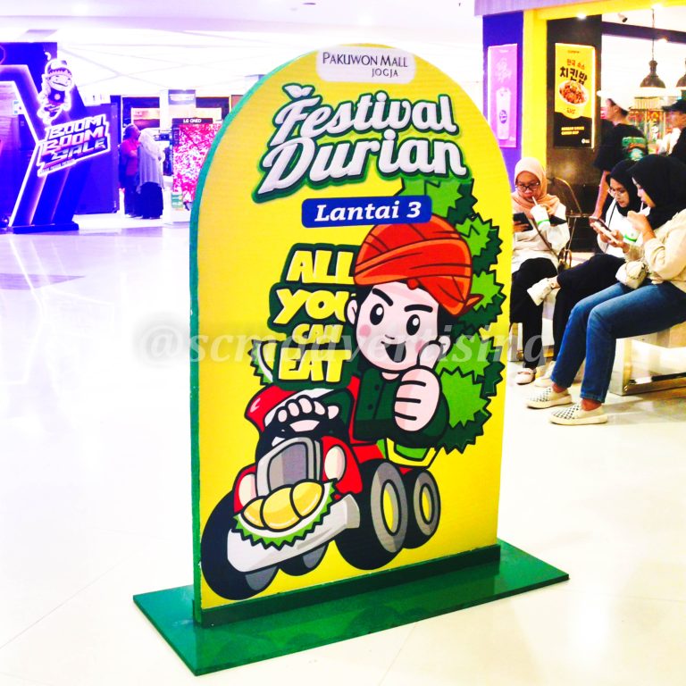 Totem indoor styrofoam Festival Durian Jogja