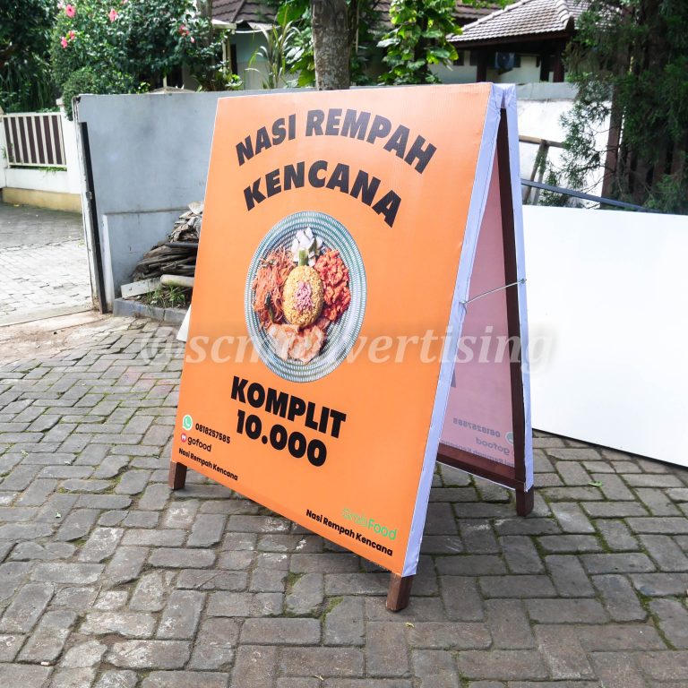 Papan Nama Segitiga Jogja Bahan Kayu