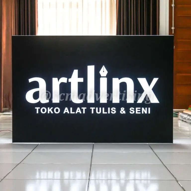 Neonbox Akrilik Sticker Cutting Jogja Artlink