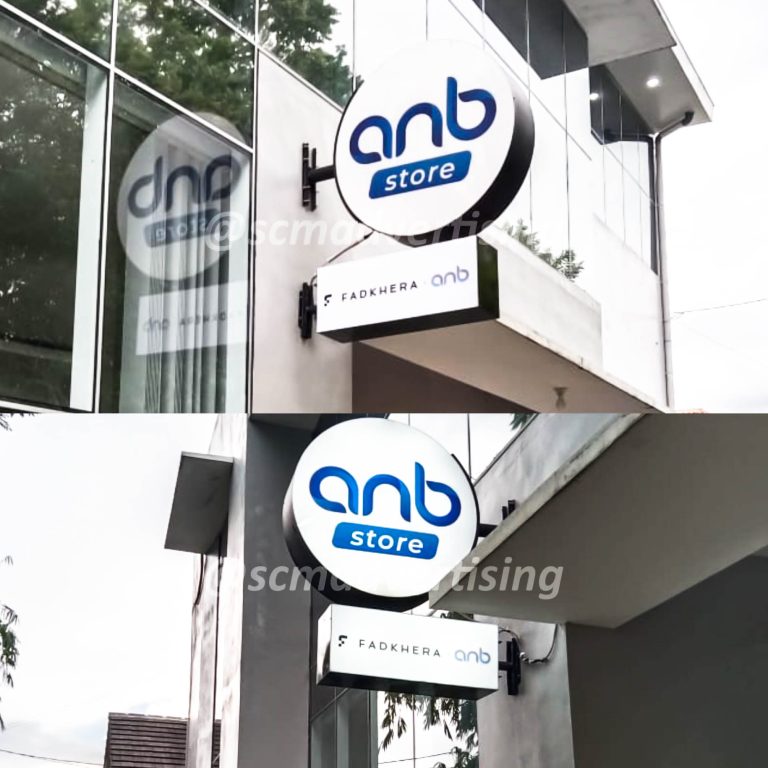 Neonbox Akrilik Jogja Custom Fadkhera X anb Terpasang