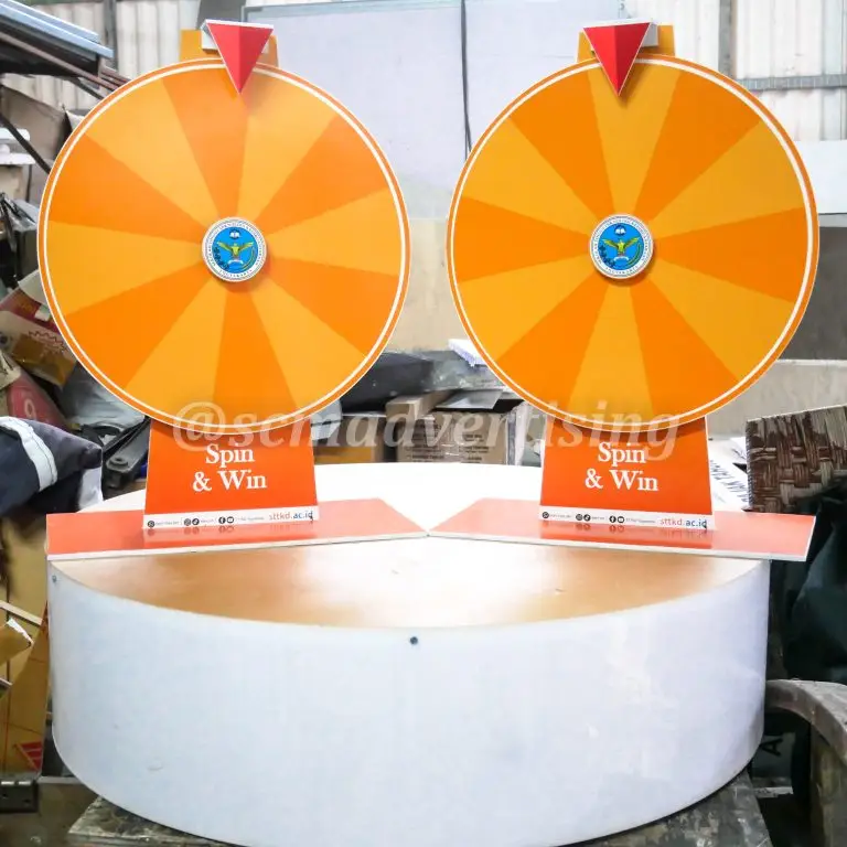 Spin Wheel Desk Knockdown PVC Jogja STTKD