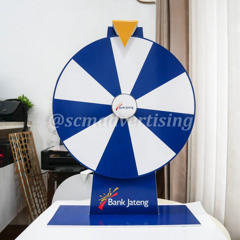 Spin Wheel Desk PVC Jogja Bank Jateng