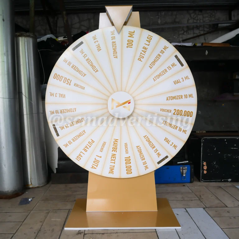 Spin Wheel Desk PVC Custom Jogja