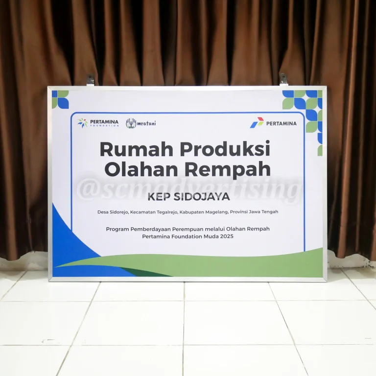 Papan Nama Plat Custom Jogja